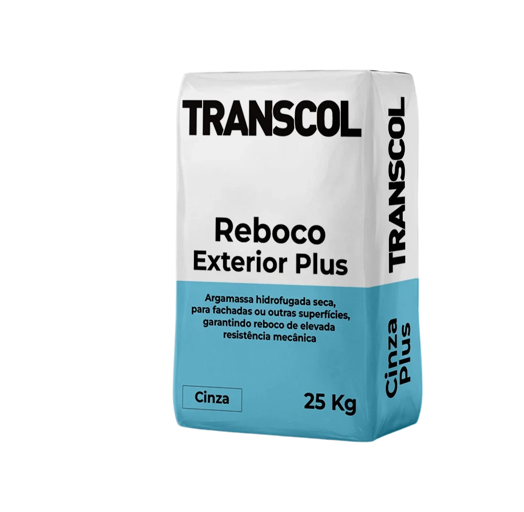 Reboco Exterior Cinza Plus