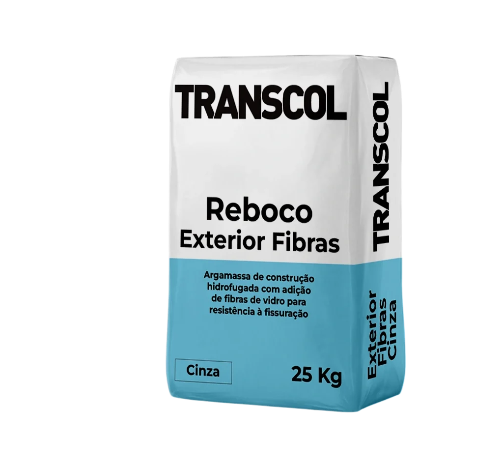 Reboco Exterior Fibras Cinza