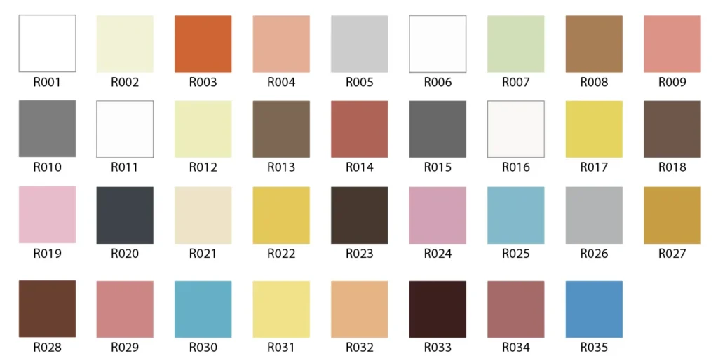 Catálogo de Cores Primário Revtherm